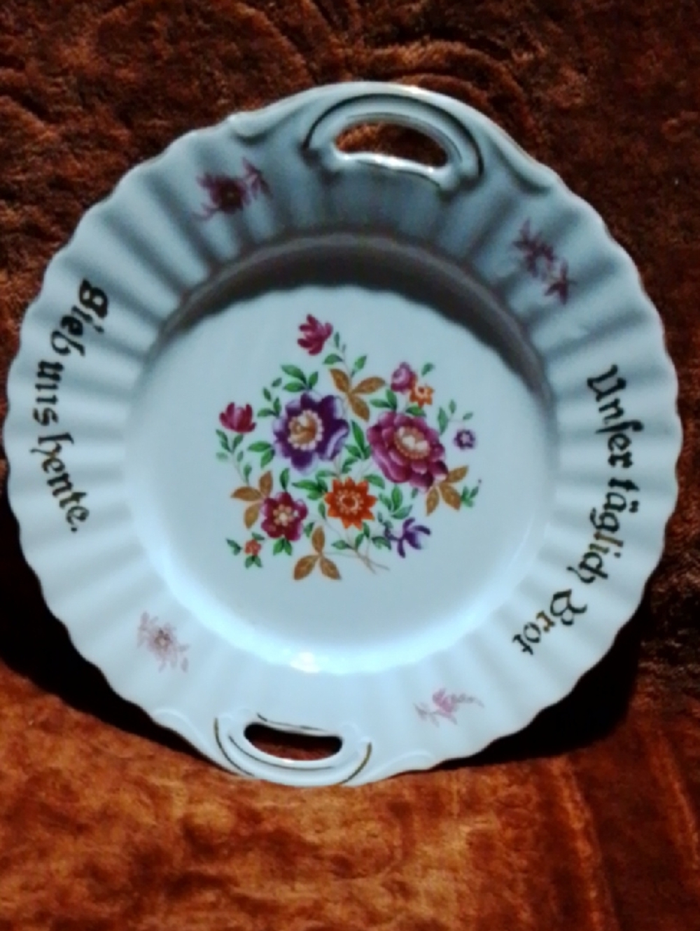 German Plate Deutshland unfer täglich Brot